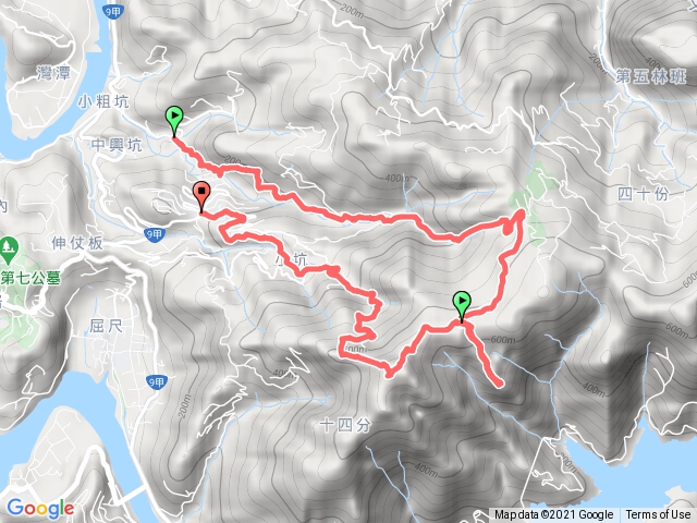 赤蘆古道、直潭山下花園新城