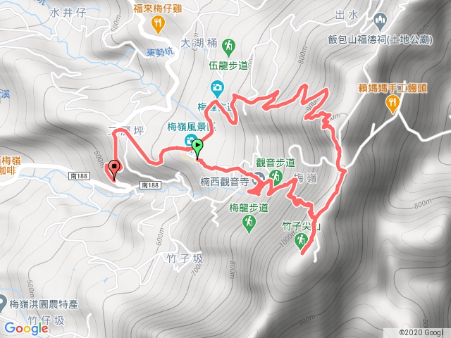 竹子尖、梅峰步道環走