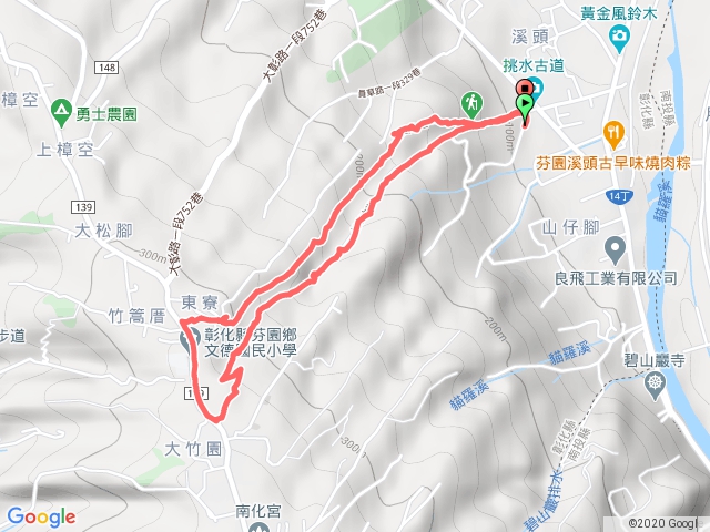 彰化芬園挑水古道碧山古道環走20190630