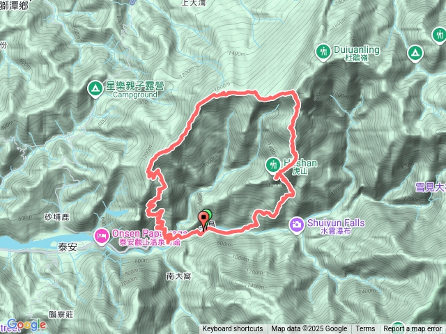 虎山、騰龍山、橫龍山O型縱走預覽圖