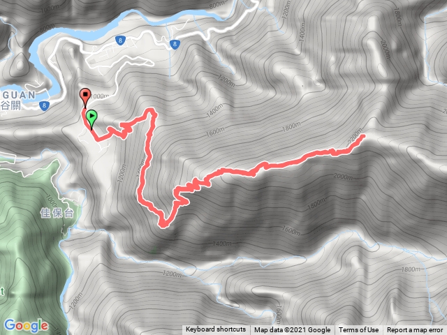 斯可巴上馬崙山原路折返