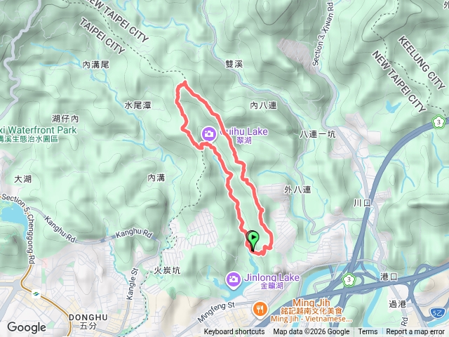 學頭坡山-老鷲尖山-內溝山-大O