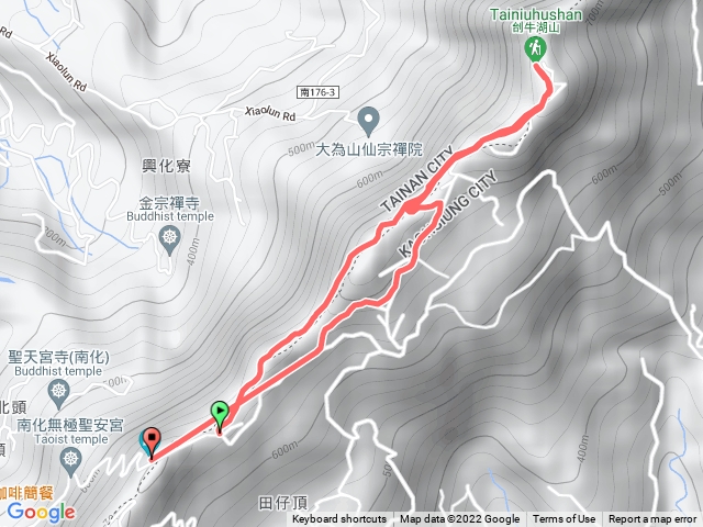 刣牛湖山，產業道路下