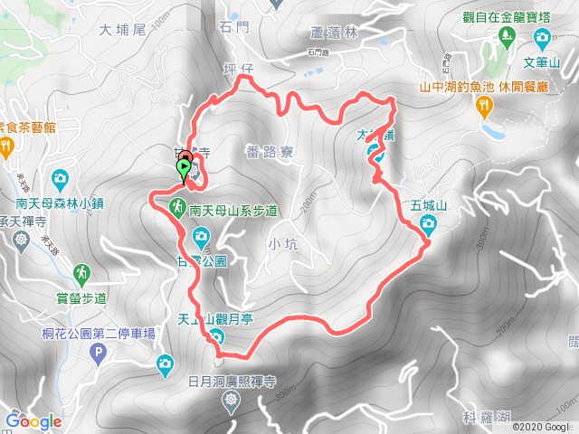 天上天太極嶺甘露寺0 型路徑