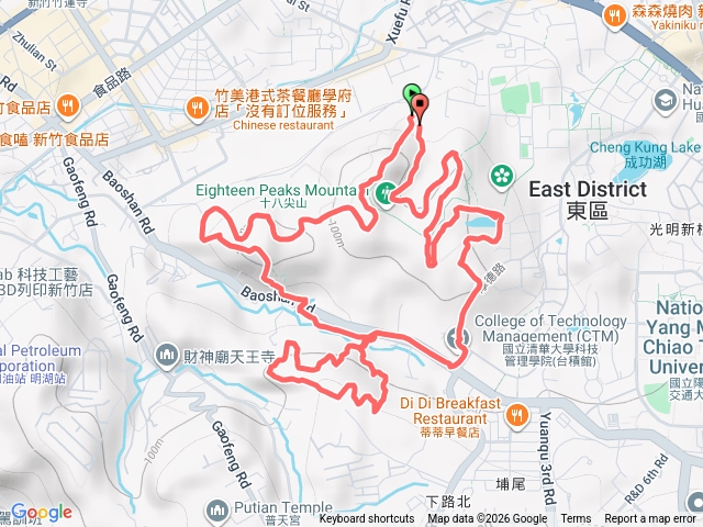 十八尖山-高峰植物園-清大蝴蝶園-相思湖