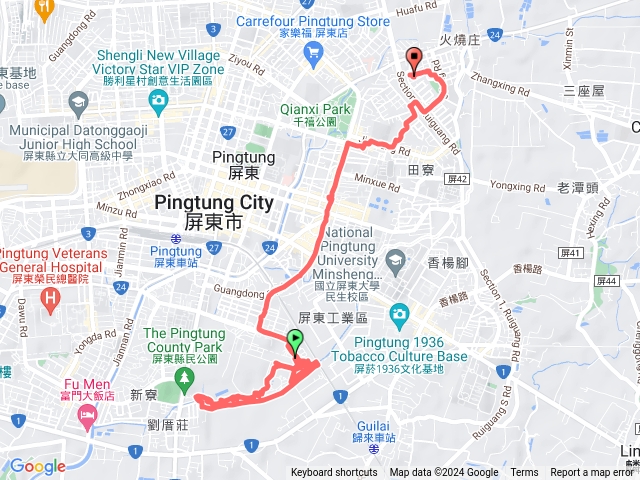 2024-03-31_屏東縣民公園單車.gpx預覽圖