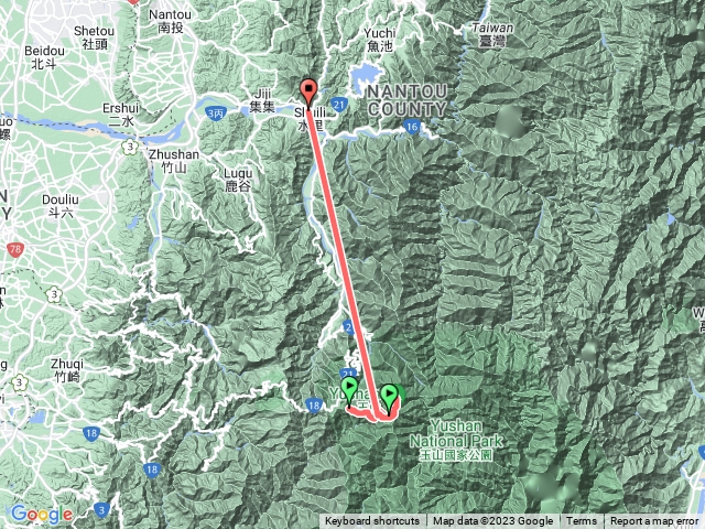 玉山西峰，北峰主峰兩日