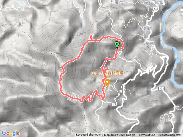 雲霧步道鵝公髻山