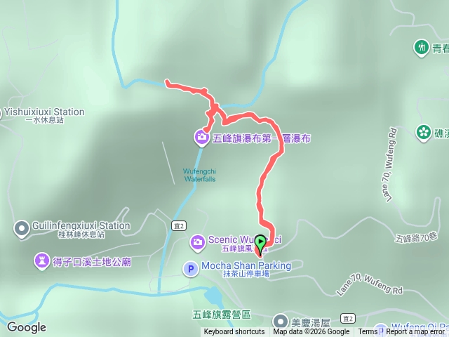 幽谷瀑布｜礁溪五峰旗瀑布第一層瀑布瀑頂預覽圖