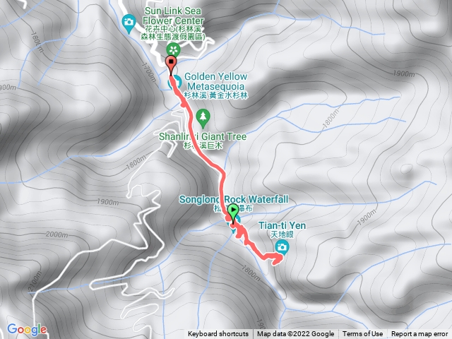 衫林溪松瀧岩瀑布+黃金水衫林