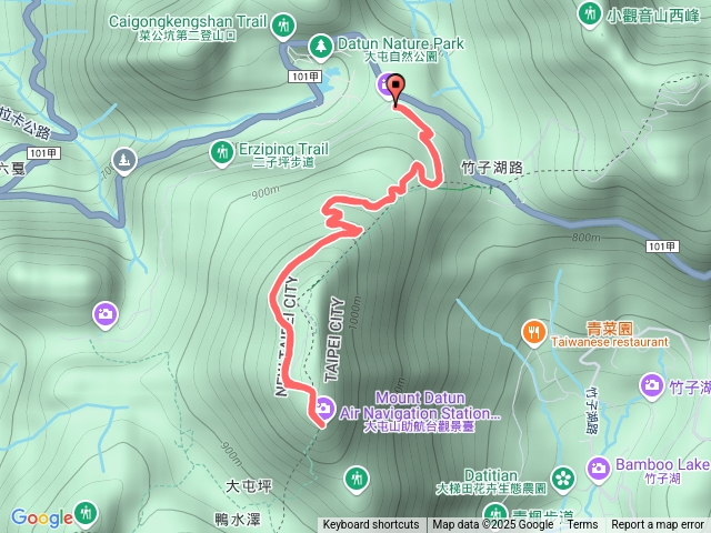 夜爬大屯山