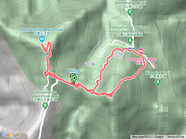 武嶺起登合歡山主峰+東峰