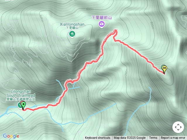 里龍山南登山口