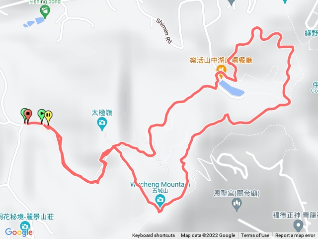 70號步道入口-直上山中湖-經菜園-天上山縱走-五城山-直下步道回登山口
