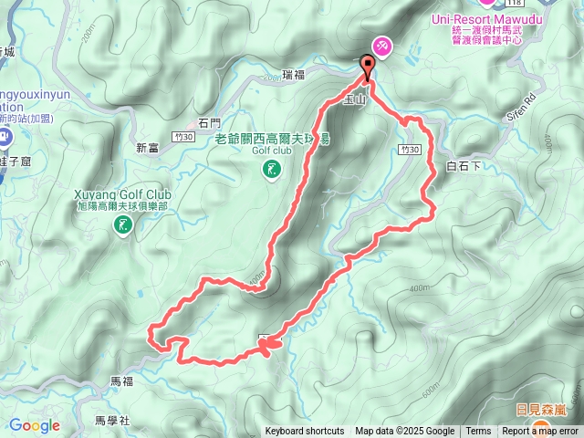 赤柯山主南峰東西獅頭山馬福善待玉山預覽圖