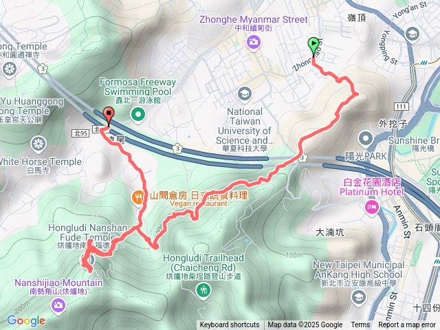 外挖子山、山腰步道、烘爐地登山步道