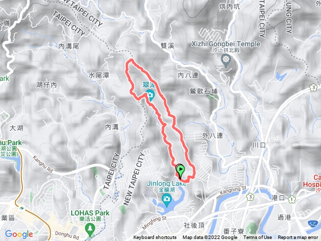 老鷲尖山繞翠湖