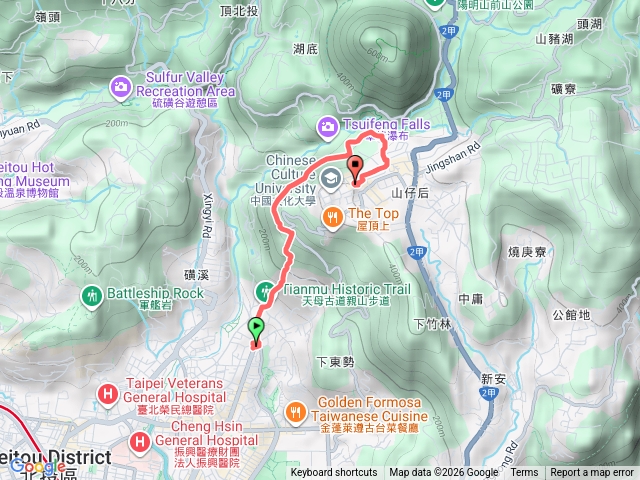 天母古道水管路預覽圖