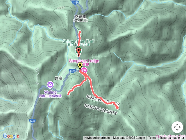 東峰、小奇萊、石門山