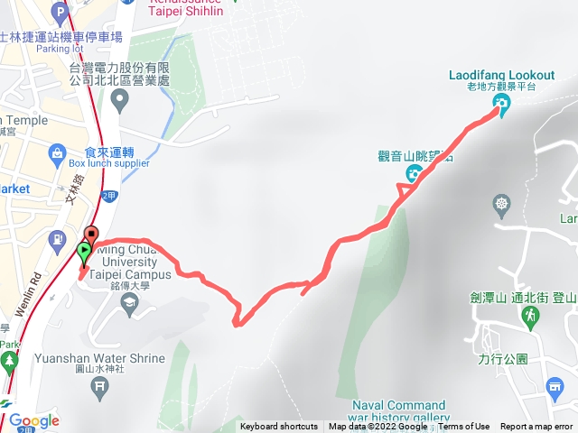 公車銘傳大學站-老地方觀景台