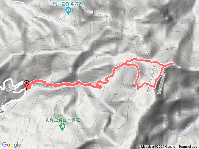 貴妃山、那結山、水田林道P形縱走