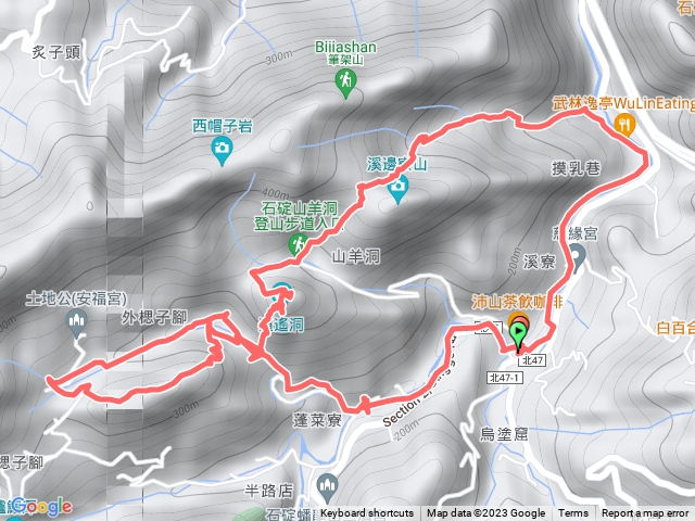 20231104烏塗窟聚福宮-溪邊步道-摸乳巷古道-山羊洞-楒福宮-聖家山莊苦路朝聖道8字行預覽圖