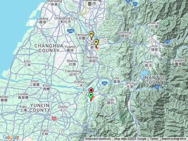 南投大虎山+草屯+林子頭+長子寮+元標+竹山神社