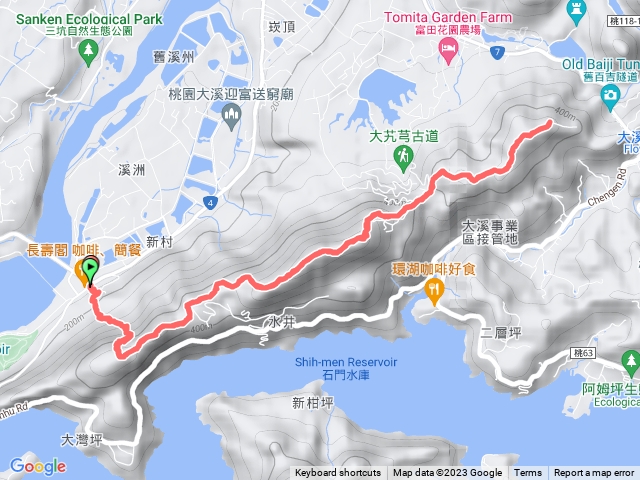 溪州山登山口至頭寮山來回