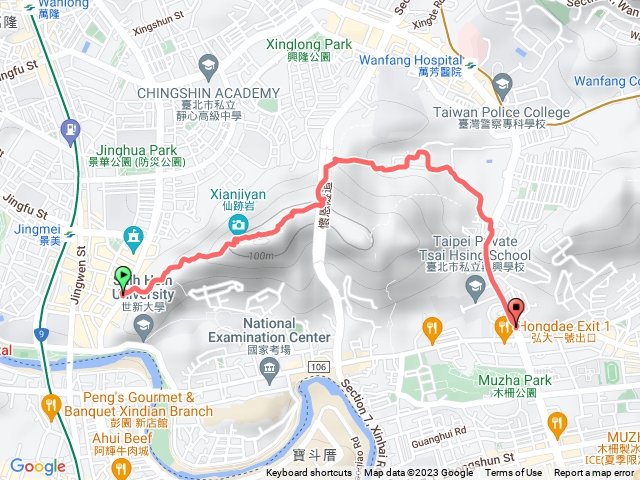 仙跡岩-景美-興隆路