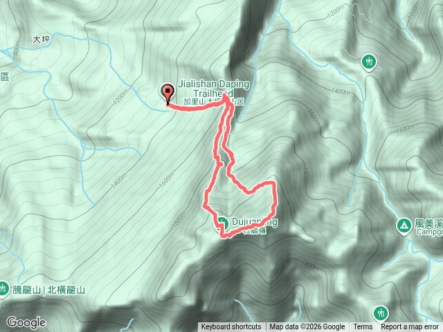 加里山大坪中線上杜鵑嶺下預覽圖