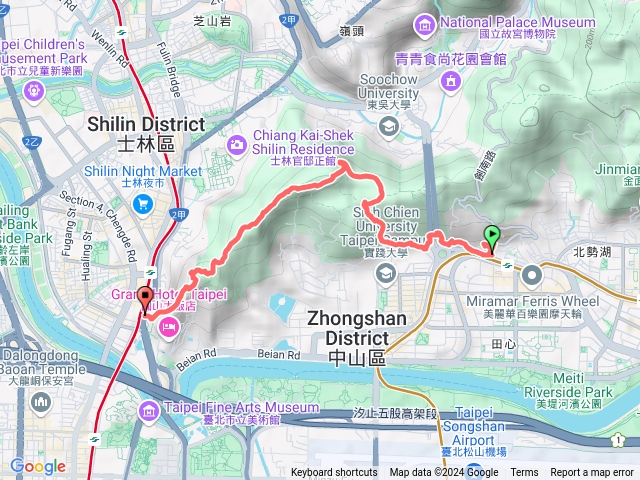 雞南山步道／劍潭山／劍潭站20241203