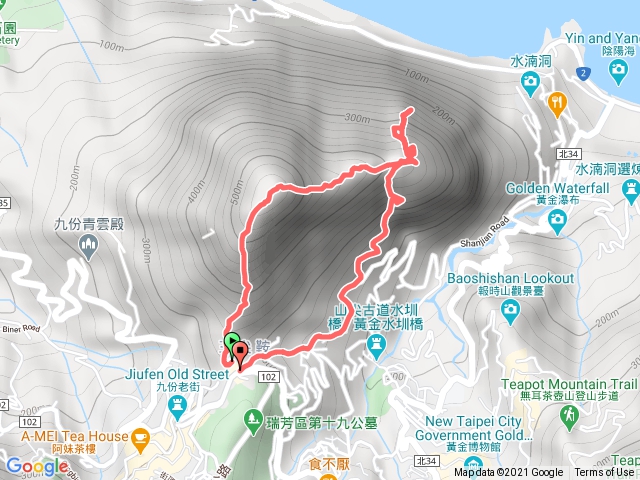 基隆山主峰+雷霆峰+勇士岩