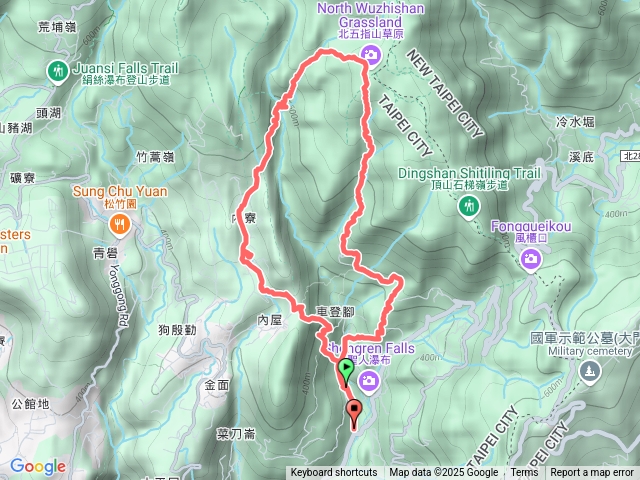 2025.01.26荷蘭古道～北五指山草原～內雙溪古道～大崎頭步道0行預覽圖