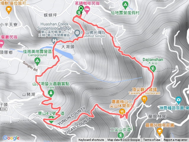 雲嘉大尖山：10-5接4-2接小天梯情人橋O型（讚）