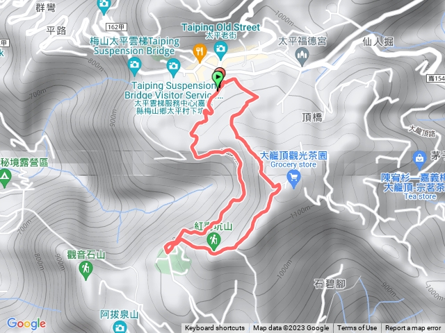 大巃頂、紅南坑山