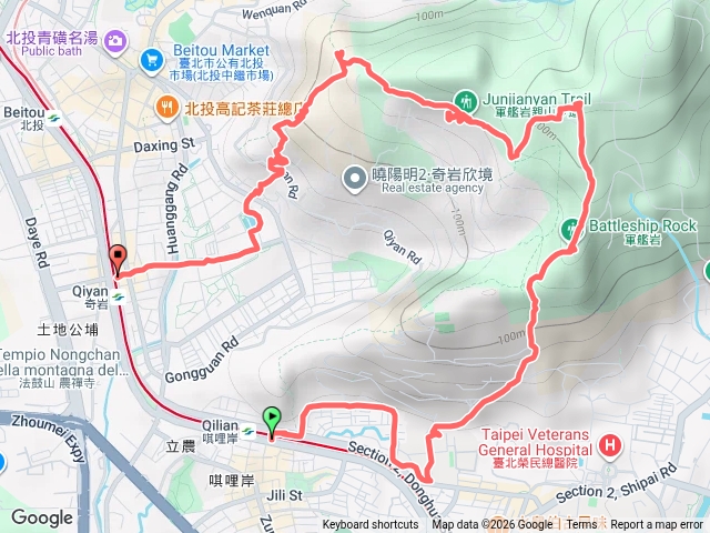 軍艦岩磺溪山丹鳳山步道預覽圖