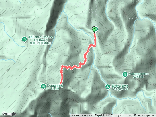 加里山登山步道(鹿場登山口)預覽圖