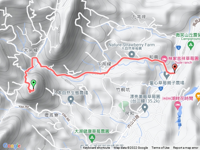 🔺苗栗/大湖/雞冠山，H599m（三等三角點80）