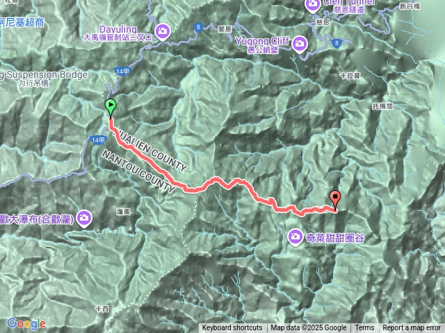 奇萊東稜 D1 (石門山登山口-鐵線前營地)