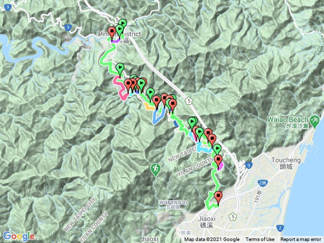 2019.12.17淡蘭古道南線藍天版( 坪林國中縱走礁溪轉運站)