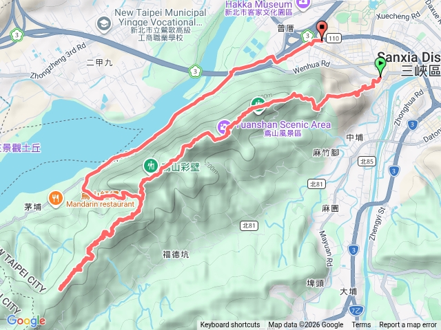 三峽大溪縱走.遇到三條蛇.烏塗窟山折返預覽圖
