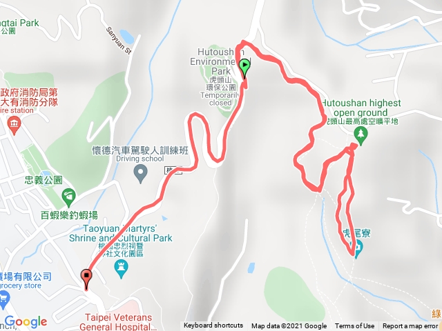 虎頭山步道：環保公園-虎尾寮