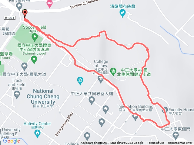 中正大學後山步道預覽圖