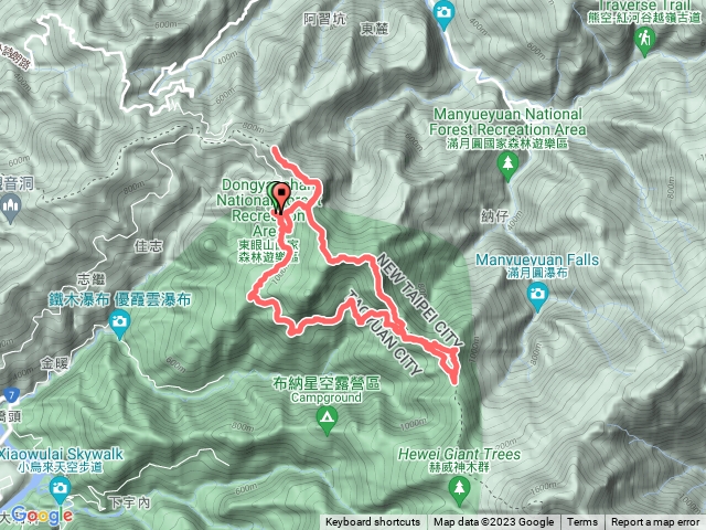 東眼山遊客中心-志繼山-東眼山-拉卡山-滿月圓-遊客中心