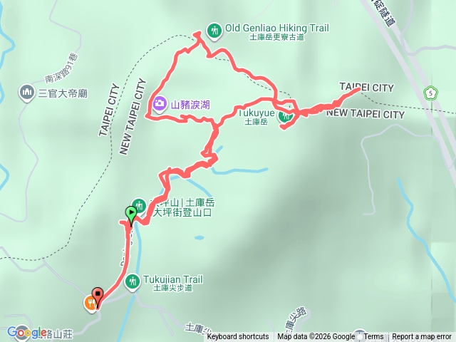 深坑土庫尖-山猪淚湖更寮古道預覽圖