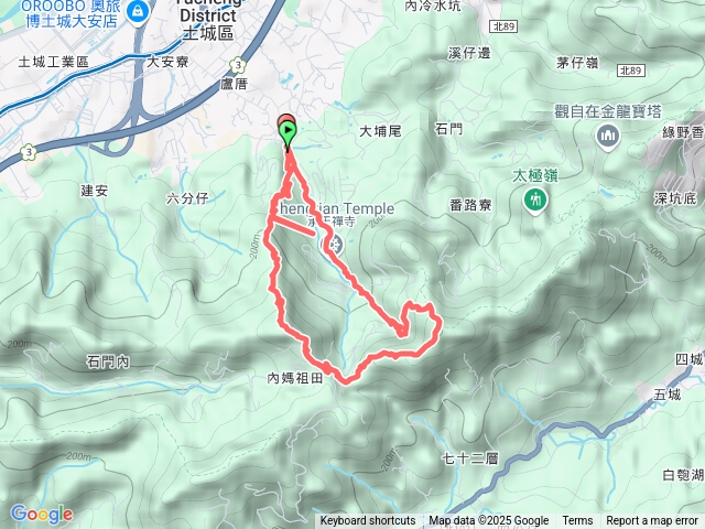 桐花公園-天上山一圈路徑