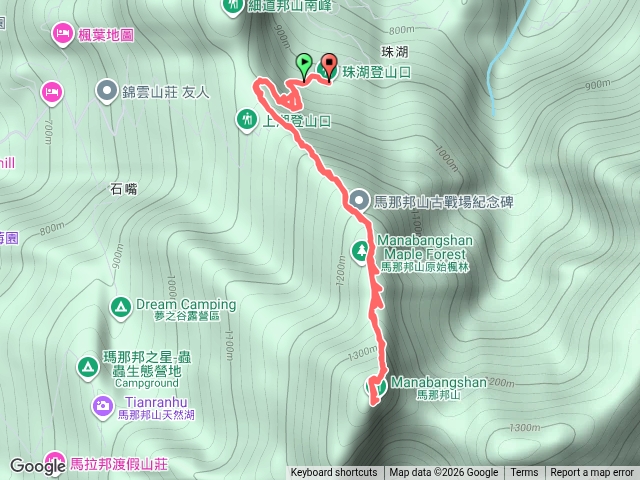 馬那邦山-珠湖登山口預覽圖