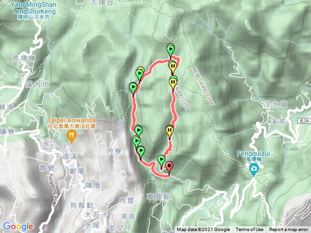 荷蘭古道（東線）-北五指山-內雙溪古道-登峰圳步道