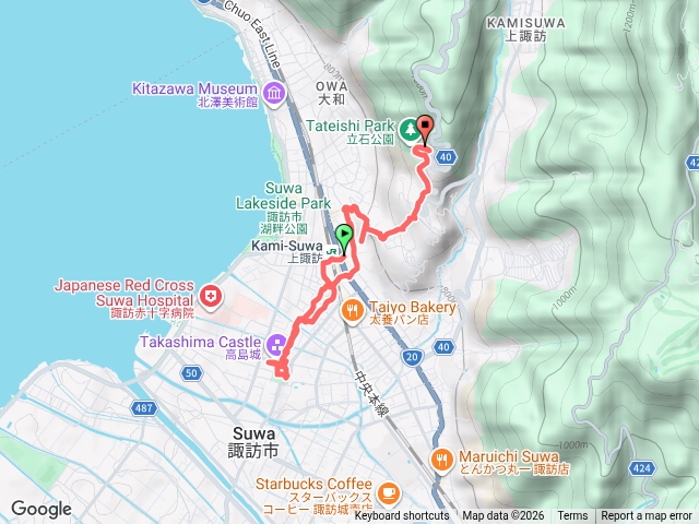 續日本100名城-高島城、立石公園