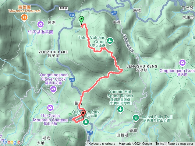 小油坑至七星山至七星公園至總站預覽圖